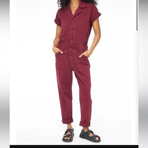 Pistola jumpsuit- GROVER SHORT SLEEVE FIELD SUIT - MERLOT